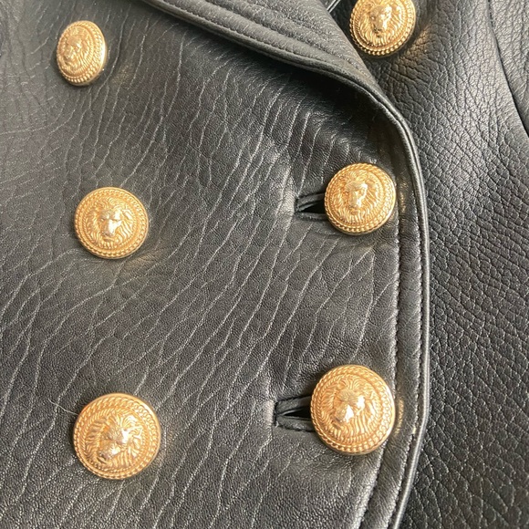 Balmain Black and Gold Blazer with Military-Inspired Design - Picture 7 of 10